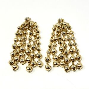 New Free People Dangle Ball Chandelier Earrings Gold